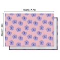 thumbnail image 5 of Pioneer Flower Floral Print Pattern Summer Placemats Table Placemats Set Of 6-Linen Kitchen Washable Placemats Table Mats 12x18 Inch Non-Slip Heat Resistant, 5 of 5