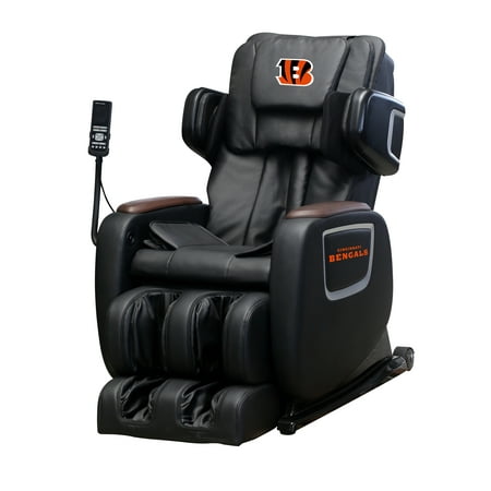 BestMassage Zero Gravity Full Body Electric Shiatsu Massage Chair with Wireless Bluetooth Speaker,Cincinnatl Bengals