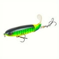 thumbnail image 2 of 2pc Topwater Pooper Lure, Artificial Bait Hard With Soft Rotating Tail, Fishing Tackle, 2 of 7
