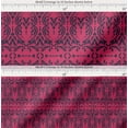 thumbnail image 2 of Soimoi Pink Cotton Cambric Fabric Moroccan Damask Print Fabric by the Yard 56 Inch Wide, 2 of 7