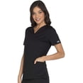 thumbnail image 3 of Cherokee Core Extensible Workwear Haut de Blouse Médicale pour Femmes Col en V Uni, 3 of 7