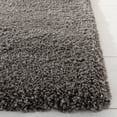 thumbnail image 4 of SAFAVIEH Royal Juliet Solid Plush Shag Area Rug, Dark Grey, 6'7" x 6'7" Square, 4 of 8