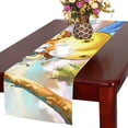 thumbnail image 1 of BSDHOME Tapis de Table en Lin de Coton de Vache de Dessin Animé 14x72 Pouces, 1 of 4