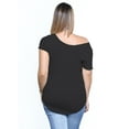 thumbnail image 3 of Awkward Styles Off The Shoulder Shirt Oversized Shirt for Women Cute Flowy Top Slouchy Oversized Tshirt Off The Shoulder Loose Fit Shirts for Women Off Shoulder Shirt, 3 of 5