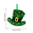 thumbnail image 2 of St Patricks Day Decorations Shamrock Hat Door Hanging, Festive Irish Green Shamrock Decor, Easy Hang Door Wreath Accent, St Patricks Day Home Porch Holiday Decor, Green-A, 2 of 7