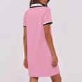 thumbnail image 4 of Dvprdro Robe d'Été pour Femme Mode Classique Unie à Manches Courtes Robe Mini Décontractée Ample avec Poches Robe Chemise de Tennis Golf, 4 of 5