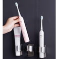 thumbnail image 4 of Electric Toothbrush Holder, 304 Stainless Steel Wall Mounted Self Adhesive Storage Organizer Stand Rack for Electric Toothbrush, Toothpaste, Facial Cleanser(4 Pack), 4 of 6