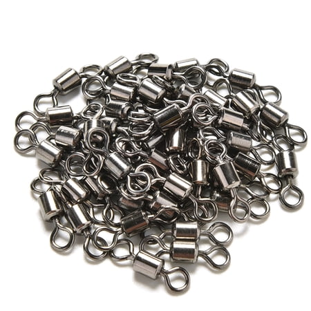 100 Émerillons Ronds Tronix Pêche - Lancer Mer Carpe - Œil Pivotant (Neuf)