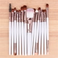 thumbnail image 2 of 15 Pcs Makeup Brushes Set Foundation Blending Blusher Concealer Brow Eye Shadow Brushes Synthetic Fiber Makeup Brush Set, 2 of 13