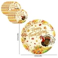 thumbnail image 3 of Kumdkd Thanksgiving Tableware Set - 10-Piece Autumn Harvest Disposable Plates for Party & Dinner Decor (Pumpkin/Turkey Pattern), 3 of 6