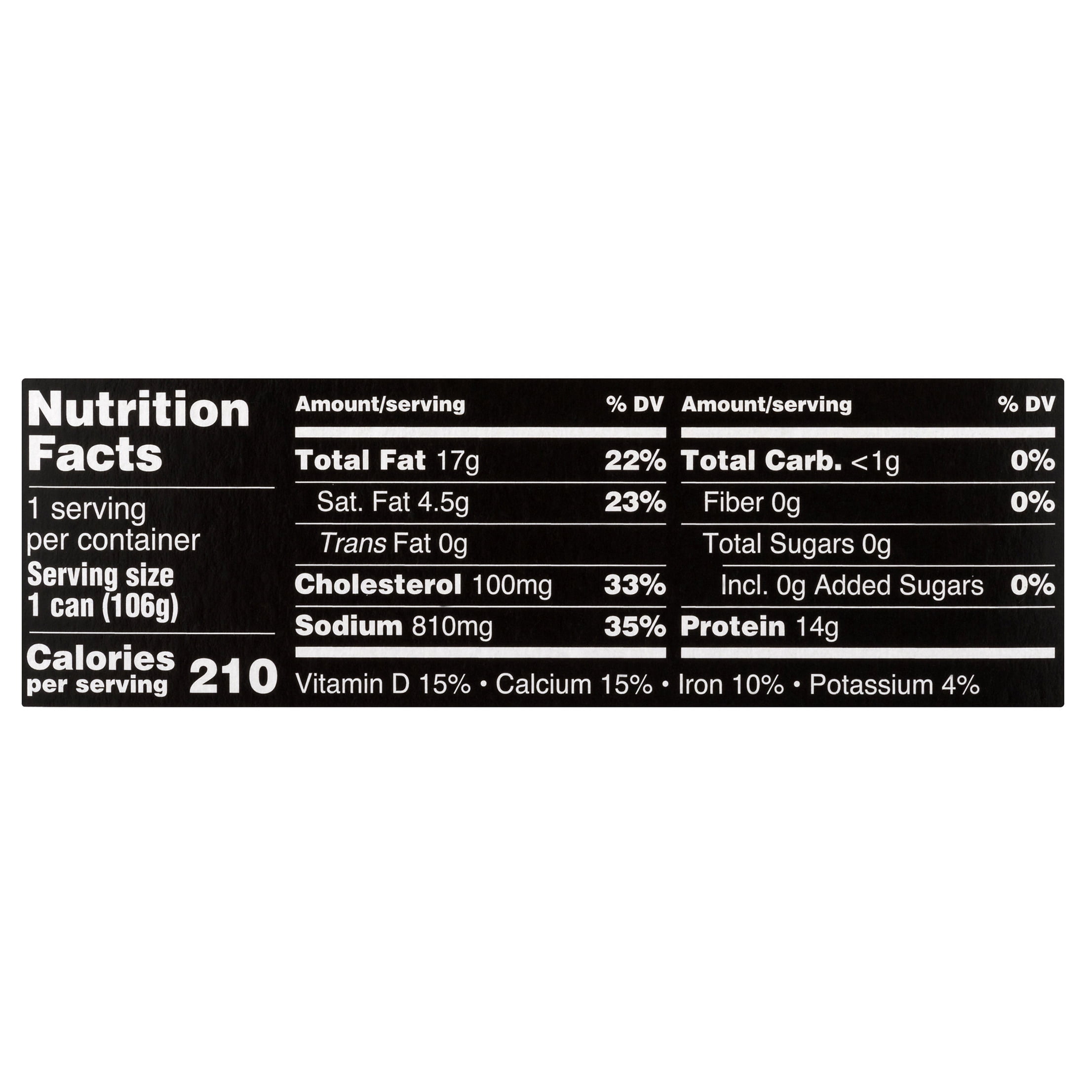 Crown Prince Natural Brisling Sardines in Mustard, 3.75 oz Can