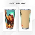 thumbnail image 3 of Bingfone Cool Camel Oasis Vibes for 20 Oz Stainless Steel Travel Mug Double Wall Water Coffee Cup for Home,Office, Outdoor Works Great for Ice Drinks and Hot Beverage-Straw Three-piece Set, 3 of 8