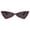 Red (Black), variant on Women's Retro Sunglasses Triangle Cat Eye Silver Polka Dotted UV400 Black, Blue
