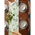 thumbnail image 2 of nqOlkjepod Sage Green Flower Table Runner 72 Inches Long Farmhouse Dress Scarves, Abstract Garden Botanical Leaves Dining Tablerunner for Coffee Table/Kitchen Island/Party Décor, 16" x 72", 2 of 8