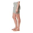 thumbnail image 3 of GLORIA VANDERBILT Womens Green Pocketed Zippered Ribbed Trouser High Waist Shorts 4, 3 of 4