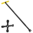 thumbnail image 1 of SUTENGDA Water Meter Key Carbon Steel Water Shut Off Tool Rustproof Way Utility Key Easy to Use Water Meter Valves Adjustable Length Water Meter Wrench Effort Saving for Water Pipes, 1 of 9