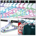 thumbnail image 3 of OULII 50Pcs Adorable Design White Plastic Hangers for Baby Clothes Hangers, 3 of 8
