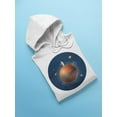 thumbnail image 3 of Astronaut With Flag On A Planet Hoodie Men -Image by Shutterstock, Male Small, 3 of 4