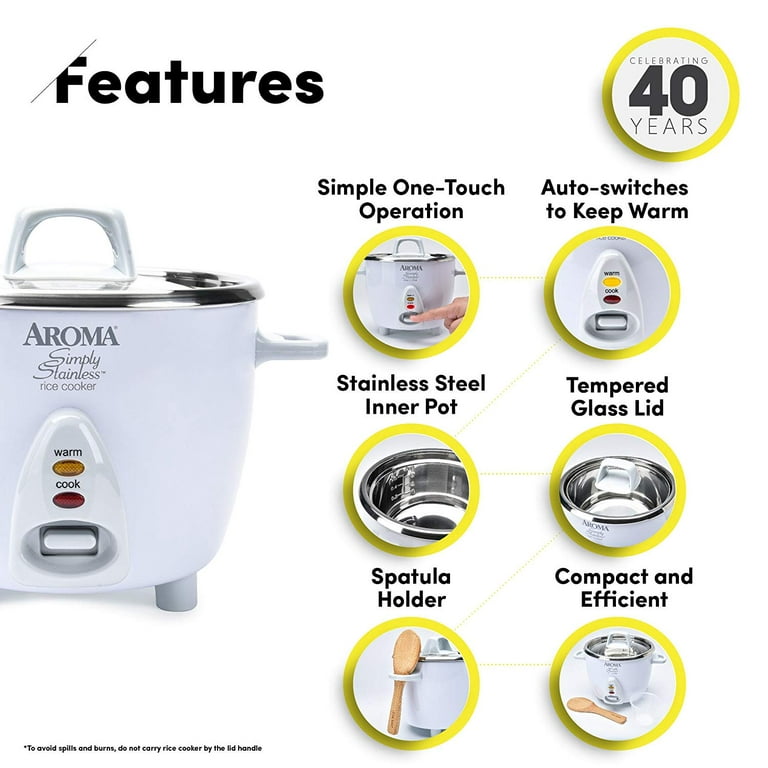 Aroma Housewares ARC-747-1NG 14-Cup (Cooked) (7-Cup UNCOOKED) Pot Style Rice  Cooker and Food, 1 unit - Smith's Food and Drug