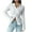 White, variant on Wyobmus Womens Long Sleeve Shirts Dressy Lightweight Bubble Wrinkle V Neck Cadigans Slim Fitted Business Button Down Casual Tops S-2X White