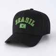 thumbnail image 7 of Win s Way Brazil Style Soccer Baseball Cap Unisex Washed Distressed Dad Hat 3D Embroidered Floral Patch Trucker Hat Outdoor Sports Sun Hat, 7 of 7
