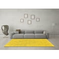 thumbnail image 3 of Ahgly Company Machine Washable Indoor Rectangle Oriental Yellow Industrial Area Rugs, 2' x 3', 3 of 4