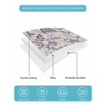 thumbnail image 5 of Quilts Twin Size Bedding Set, Purple Spring Floral Lightweight Quilted Comforter, Summer Botanical Farmhouse Soft Reversible Bedspread Coverlet with Pillow Covers for All Season, 68" x 86", 5 of 7