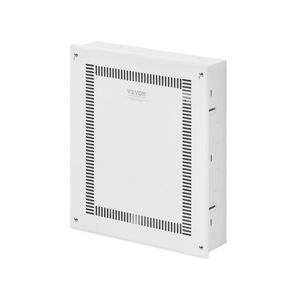 17 Inch Recessed In Wall Media Box with Cover Structured Wiring Cabinet for Home Theater TV Cable Management