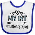 thumbnail image 3 of Inktastic My 1st Mothers Day Girls Baby Bib, 3 of 4