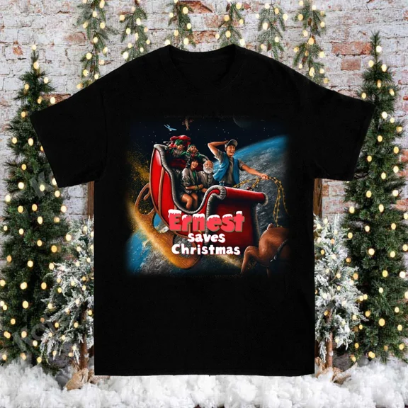 Ernest Saves Christmas T-shirt Cotton For men Women S-4XL NE160
