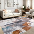 thumbnail image 2 of Dwelke Washable Area Rugs Non-Slip Modern Abstract Soft for Living Room Entryway Bedroom,Gray 5x7ft, 2 of 7