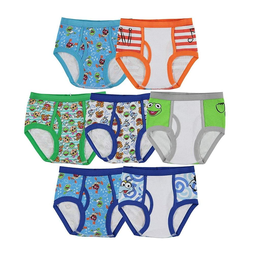 Handcraft Mfg Muppet Babies Boys 7Pack Underwear Briefs Toddler