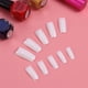thumbnail image 4 of RomaMX 500pcs estilo francés uñas postizas color natural artificial cubierta completa puntas de uñas postizas (blanco), 4 of 7