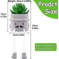 thumbnail image 2 of Planta artificial en maceta WEIHJMXG suculenta falsa con patas colgantes, 2 of 5