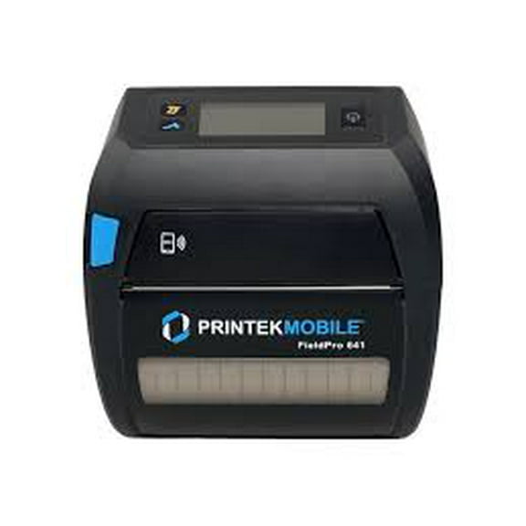 Restored Printek FieldPro 641  Mobile Direct Thermal Printer  USB + Dual Radio (Bluetooth 4.2/5 & WiFi 802.11 a/b/g/n/ac)  Rugged IP54 for Field, P/N; 939444 (Refurbished)