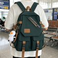 thumbnail image 4 of Large Capacity Minimalist Nylon Backpack Casual Trendy Travel Daypack for College Women Men, 4 of 5