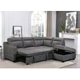 thumbnail image 2 of Soft Grey Right Handed Chaise Sleeper with Ottoman, 2 of 2