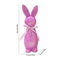 thumbnail image 3 of Adornos de Pascua, regalos de Pascua, adornos de conejito de Pascua con lentejuelas brillantes, decoración para el hogar, jardinería, escaparate, adorno de conejito de espuma, 3 of 6