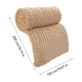 thumbnail image 3 of Boovnll Flannel Throw Blanket, Super Cozy Soft Roman Column Embossing Lightweight Solid Color Blankets, Machine Washable Microfiber for All Season Home Office, Couch, Sofa, Blanket - 71x79", 3 of 6