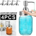 thumbnail image 6 of Dznils 4Pcs Mason Jar Soap Dispenser Lids with Pumps Lotion Dispenser Lids Leakproof Rustproof Hand Soap Pump Lids, 6 of 9