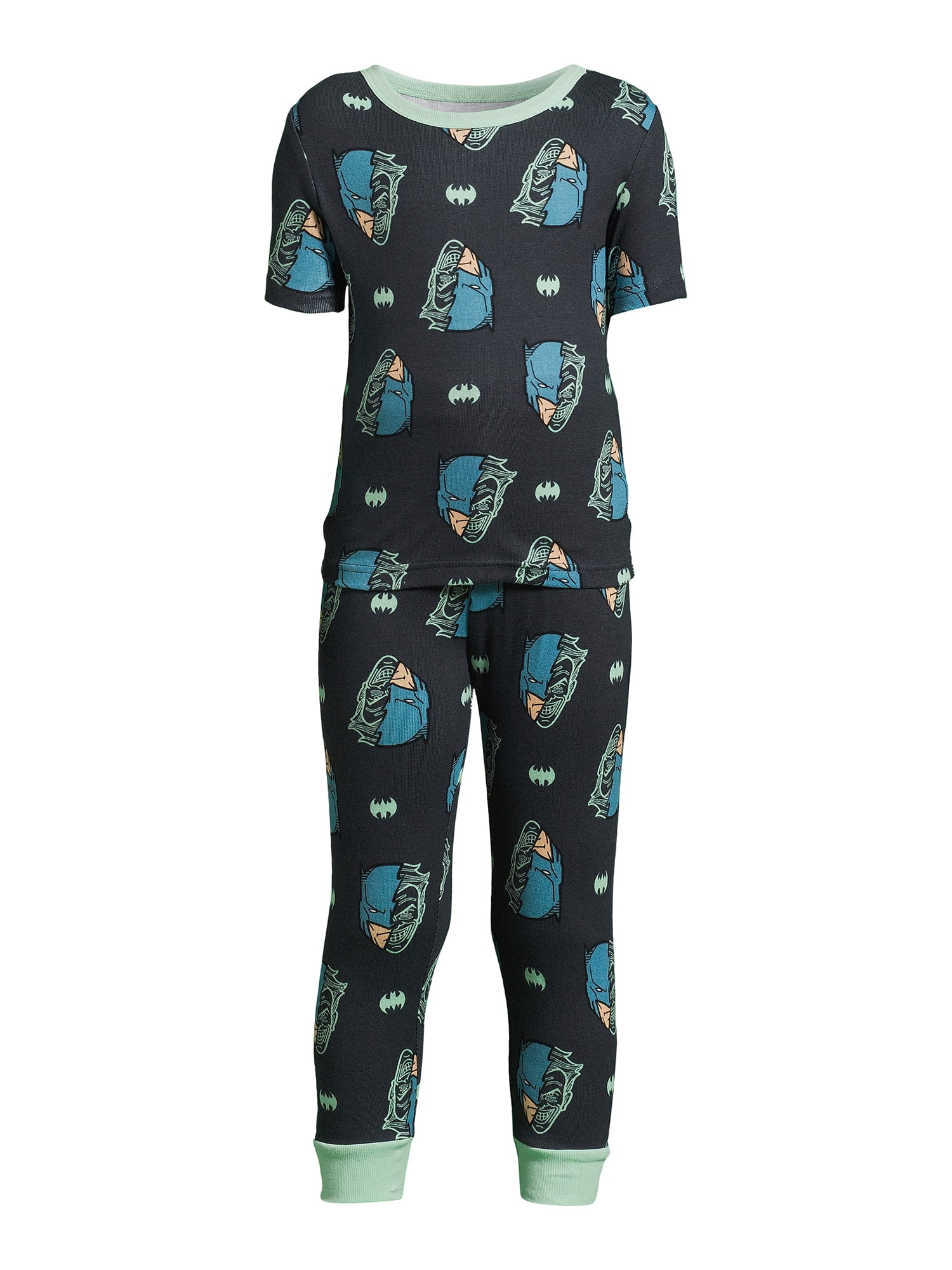 Batman Boys Short Sleeve and Pant Pajama Set, 2-Piece, Sizes 4-12