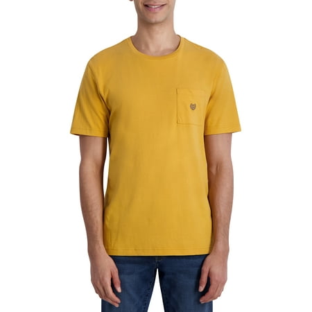 Chaps Men's Super Soft Heathered Short Sleeve Logo Pocket T-Shirt-Size XS-2X