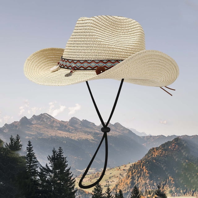 Chapeaux de Soleil d'Été Tendance Mode Décontractée Accessoires d'Ombre de Cowboy de Plage Extérieure