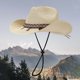 thumbnail image 2 of Sombrero de vaquero de playa a la moda: protección UV plegable y elegante para actividades al aire libre, 2 of 3
