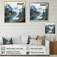 thumbnail image 4 of Designart "Forest Reflections Minimalism in Grey and Blue II" Minimalism Wall Decor, 4 of 5