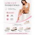 thumbnail image 2 of HIALTODAY No Show Socks Womens 6 pairs, Low Cut Invisible Cotton Ankle Socks for sport or leisure,Size 9-11, 2 of 5