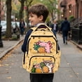 thumbnail image 2 of Uorisanigo Pineapple Axolotl School Backpack for Girls Lightweight Large Capacity, Breathable Elementary Daypack with Side Pocket, Perfect for Travel Hiking, 2 of 7