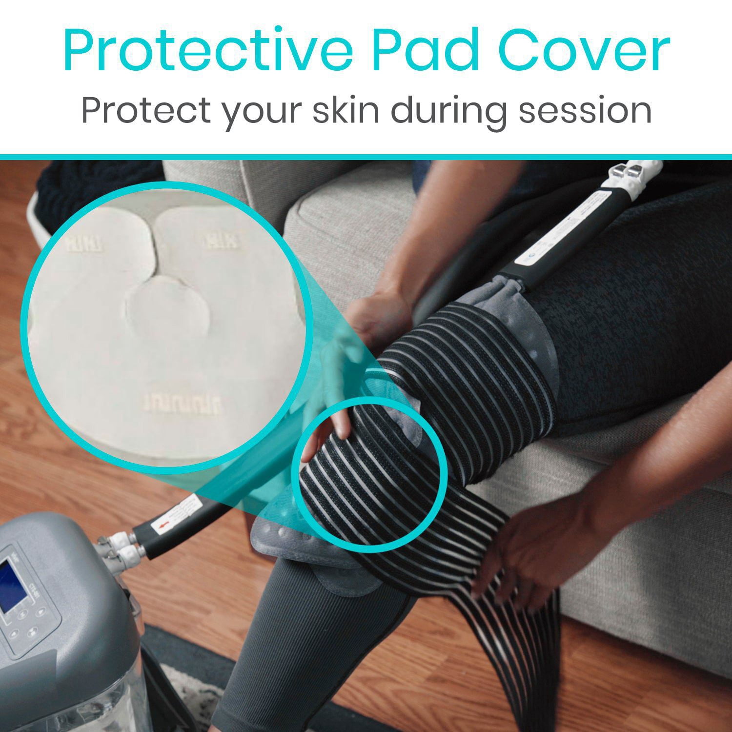 Vive Cold Therapy Replacement Pad – Flexible, Ergonomic, Reusable Ice Pad with Universal Fit for Shoulder, Ankle, Hip & Knee Pain Relief (Pads Only)