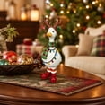 thumbnail image 4 of Christmas Resin Duck Statue With Reindeer Antlers And Light String Scarf, Tabletop Xmas Home Decor, 4 of 6