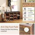 thumbnail image 7 of Resenkos Shoe Storage Bench with Umbrella Stand and Adjustable Shelf-Rustic Brown, Space-Saving Shoe Rack Organizer for Closet Entryway, 7 of 7